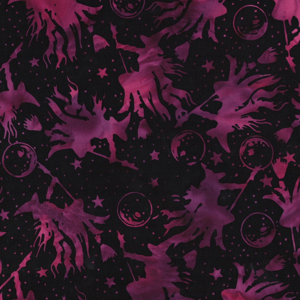 [122682704] 122682704 / Witches Moons Stars Black