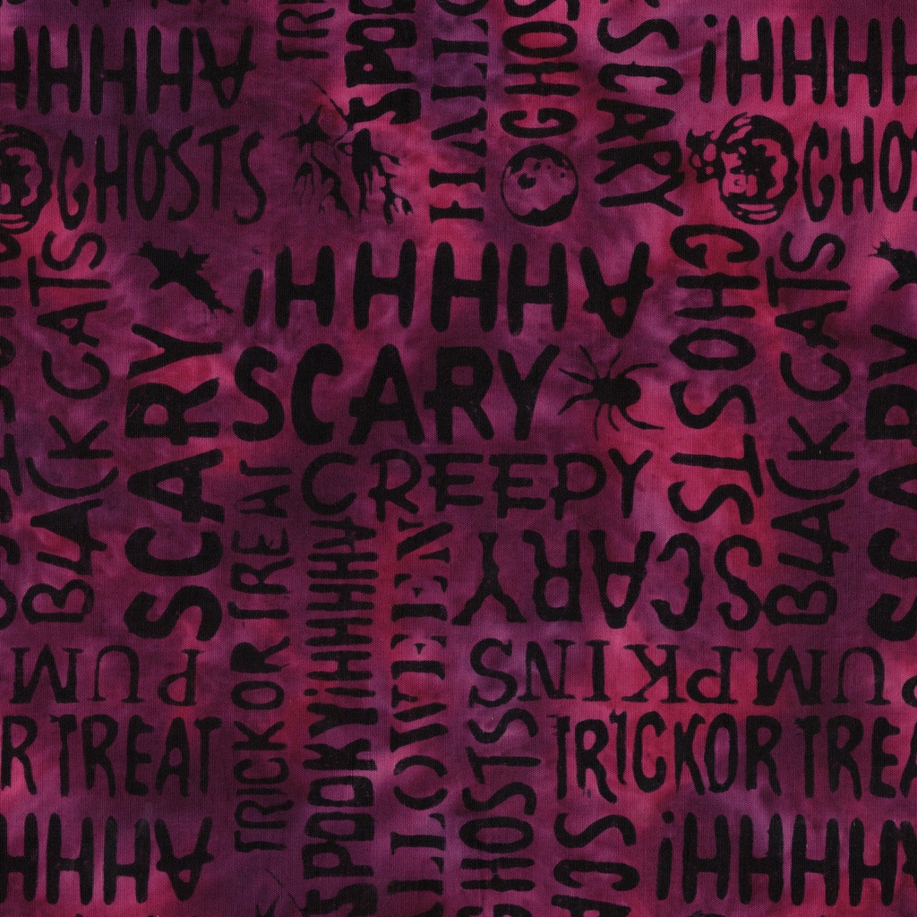 [122685175] 122685175 / Halloween Words Pink Rosewood