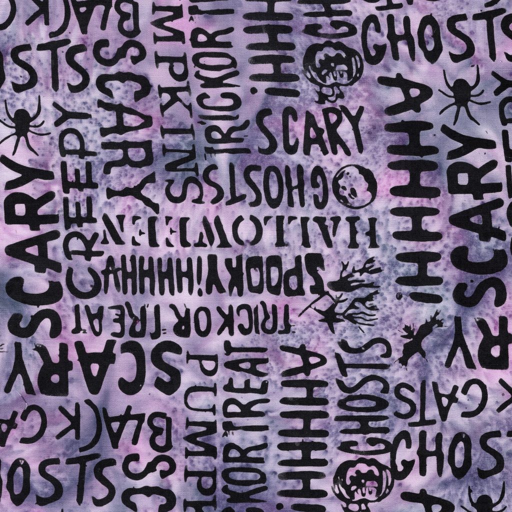 [122685405] 122685405 / Halloween Words Purple Lavender