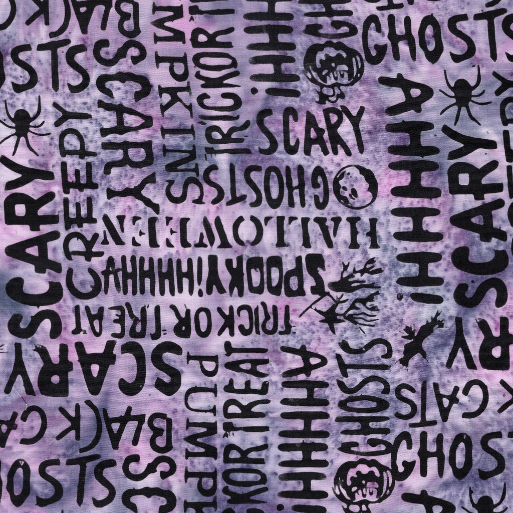 [122685405] 122685405 / Halloween Words Purple Lavender