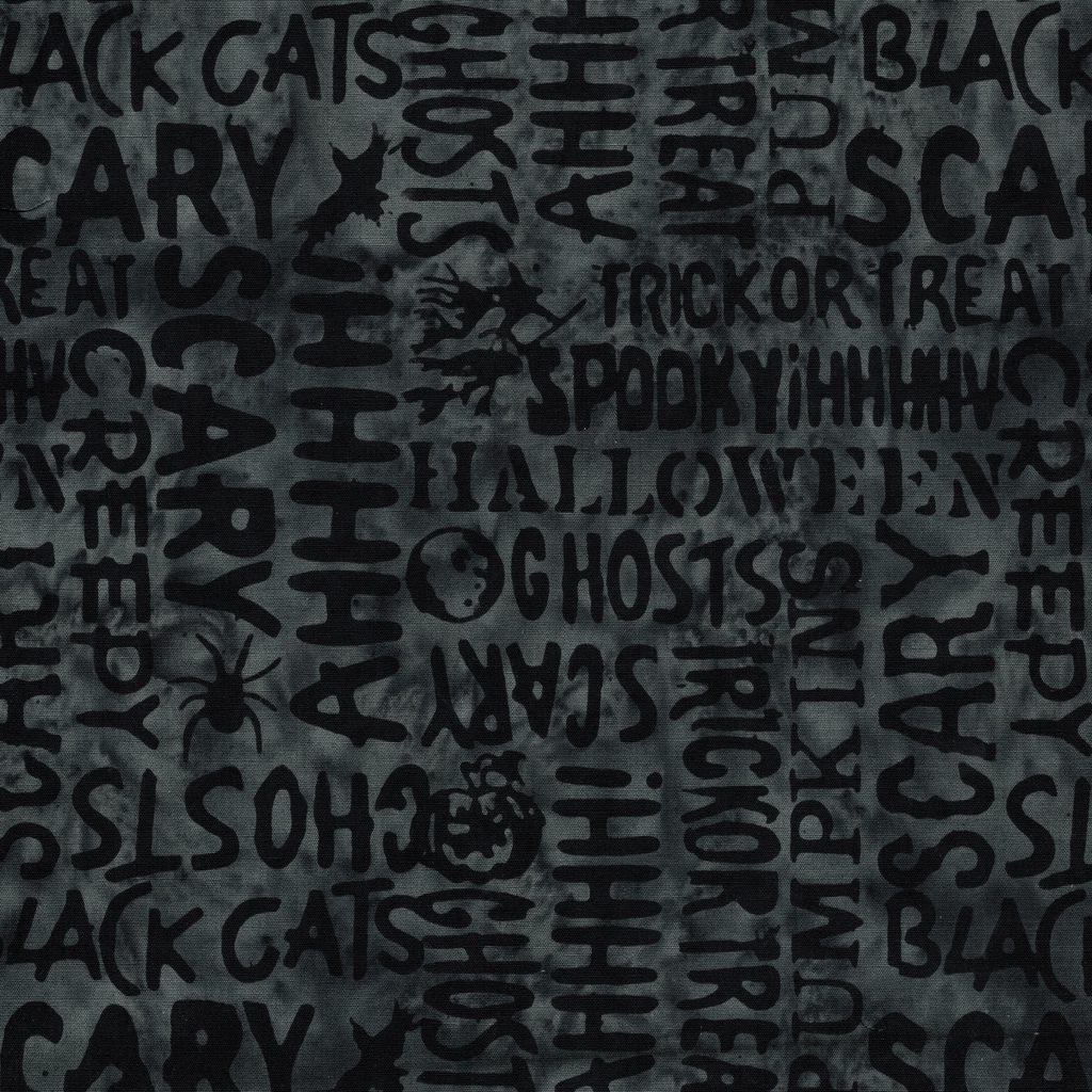 [122685755] 122685755 / Halloween Words Grey Tin