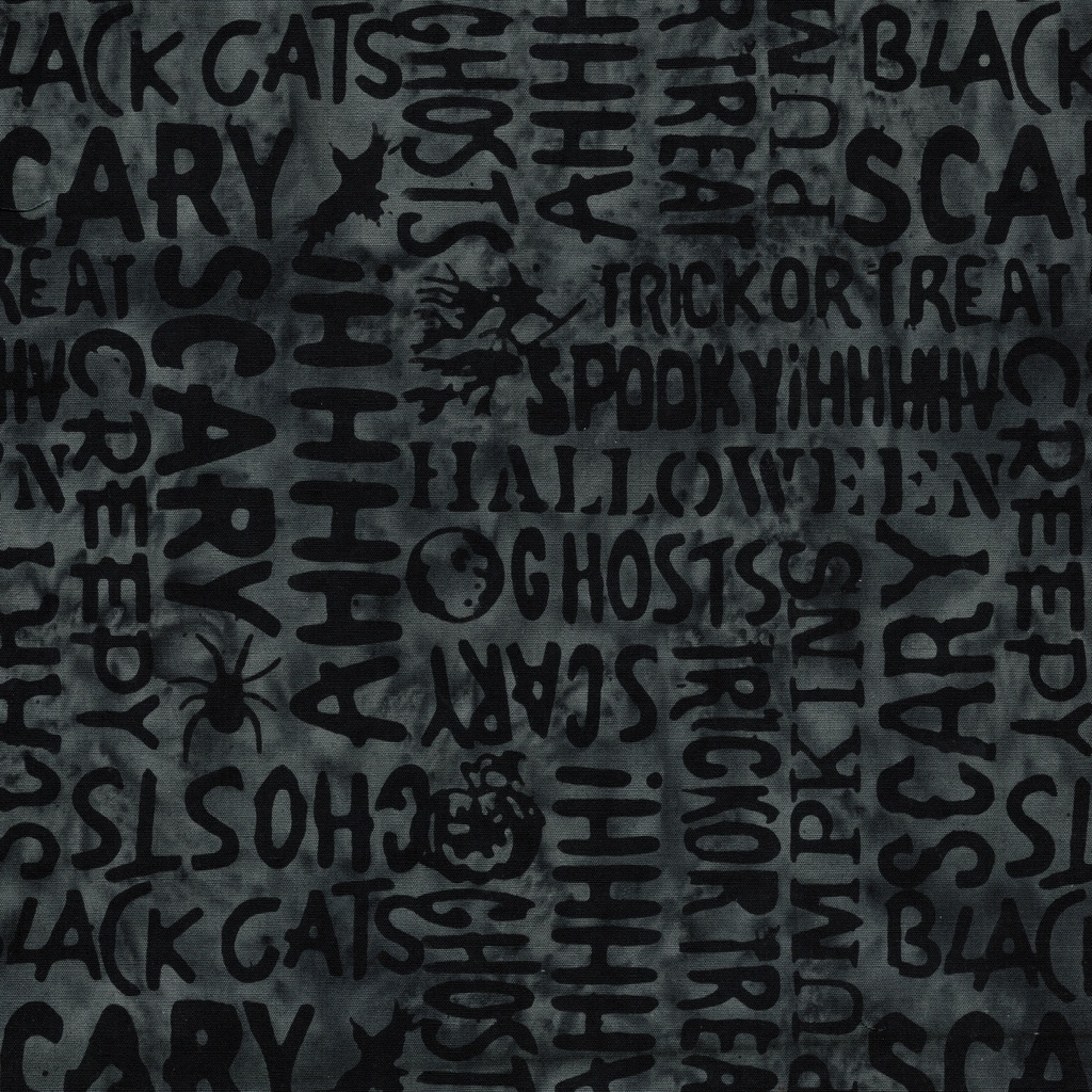 [122685755] 122685755 / Halloween Words Grey Tin