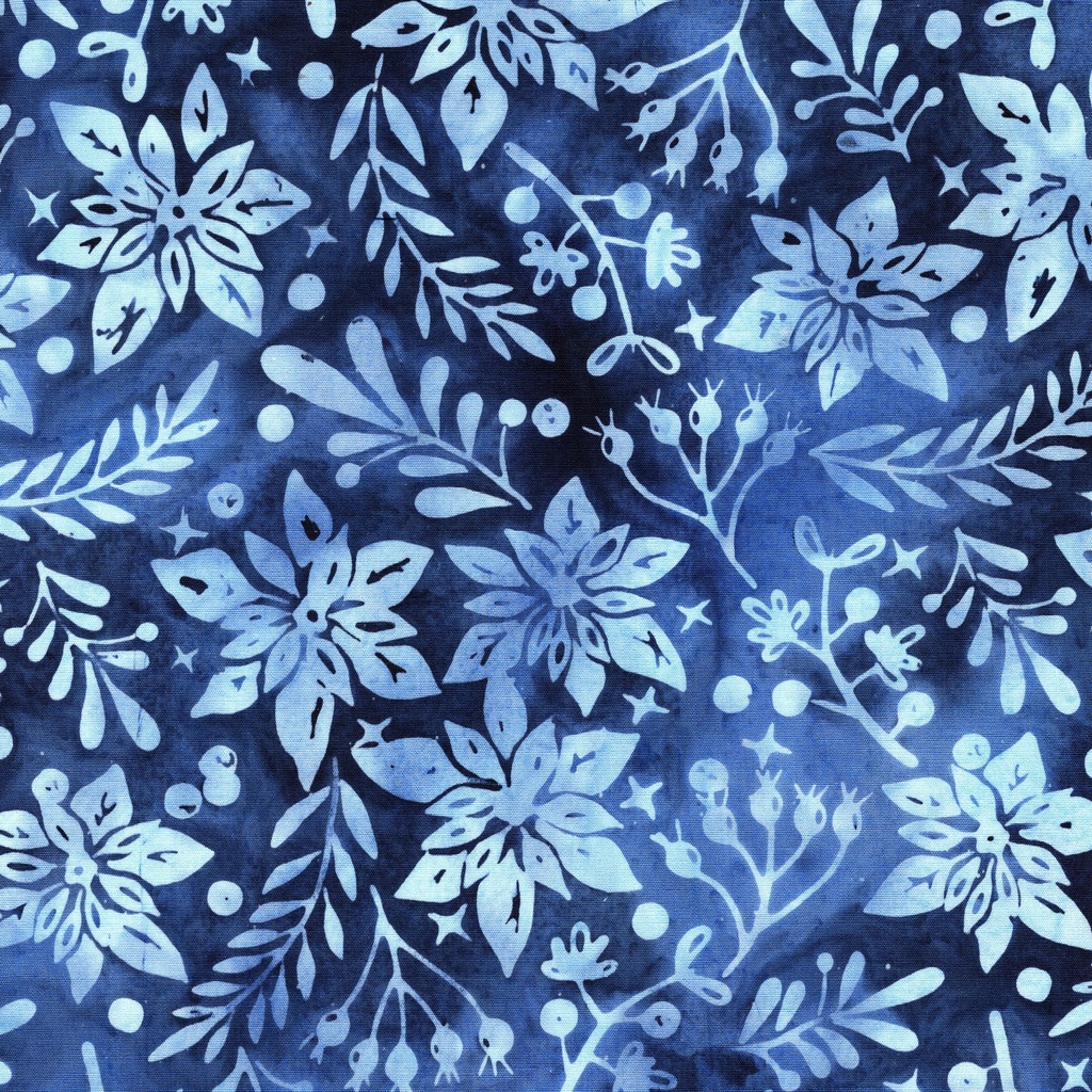 [122608575] 122608575 / Poinsettias Blue Marine