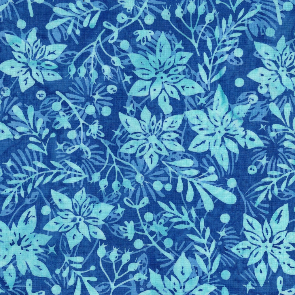 [122608540] 122608540 / Poinsettias Blue Azure