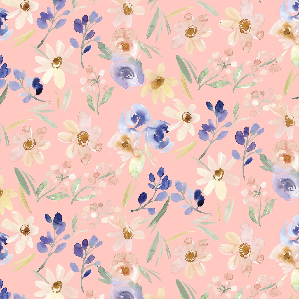 [W175-013-575] W175-013-575 / Floral - Pink