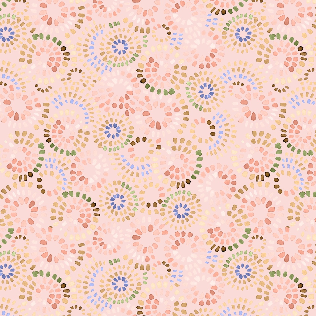 [W175-016-553] W175-016-553 / Packed Circle - Pink