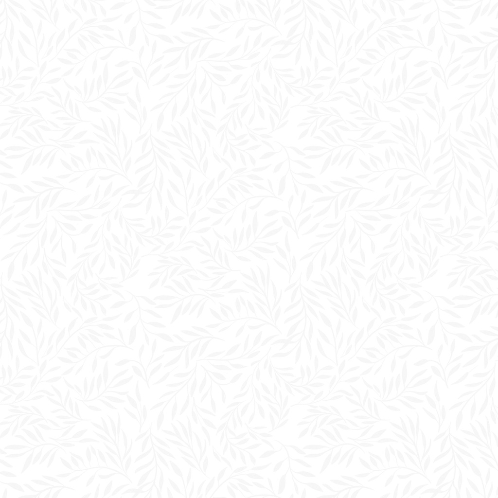 [W175-018-190] W175-018-190 / Leaves - White