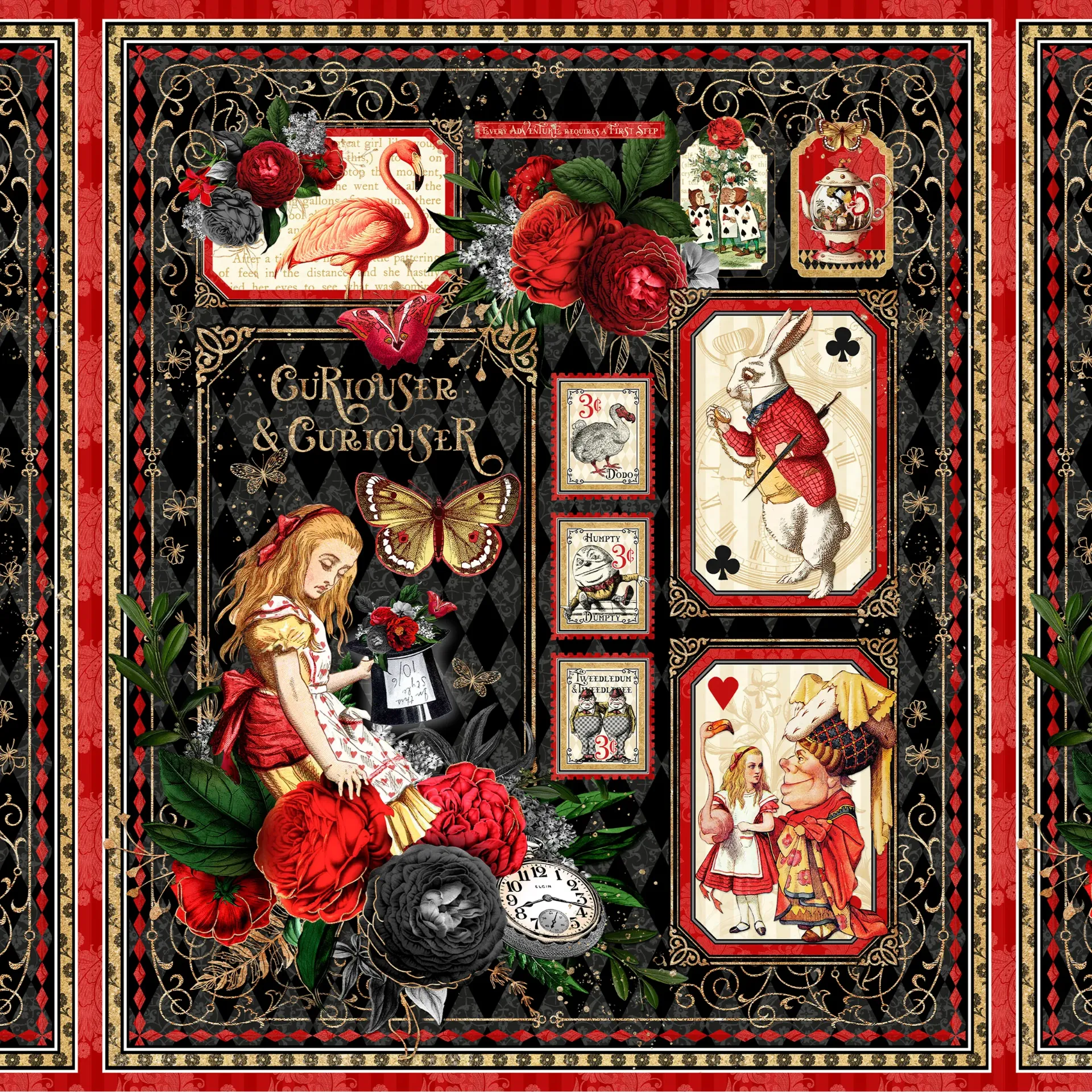 W130-036-953 / Curiouser & Curiouser Large Panel - Multi