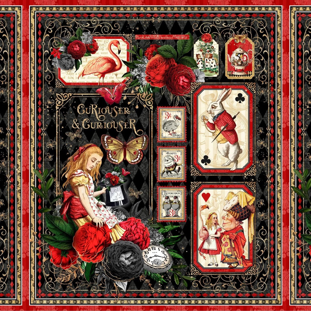 [W130-036-953] W130-036-953 / Curiouser & Curiouser Large Panel - Multi