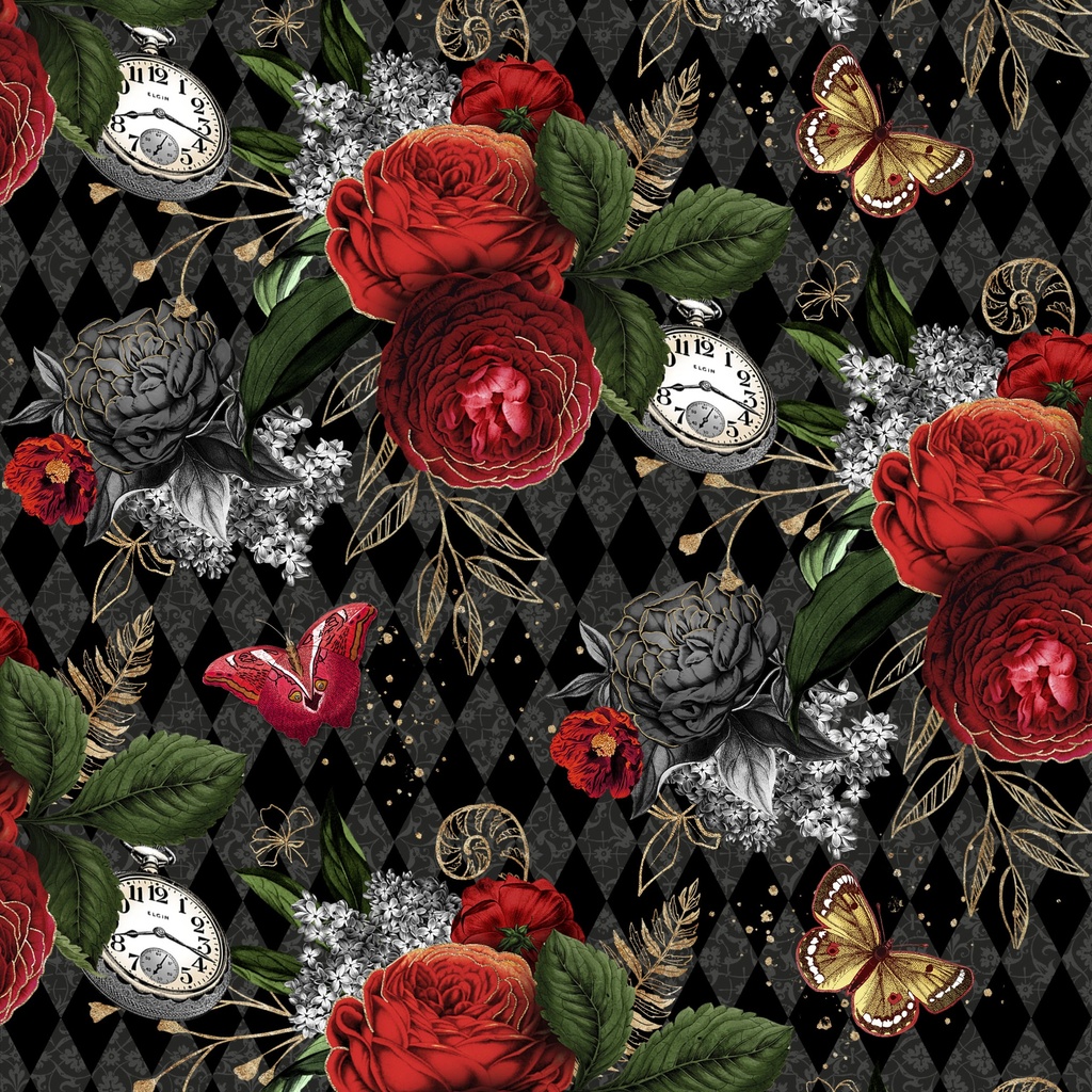 [W130-040-959] W130-040-959 / Happy Hours - Black