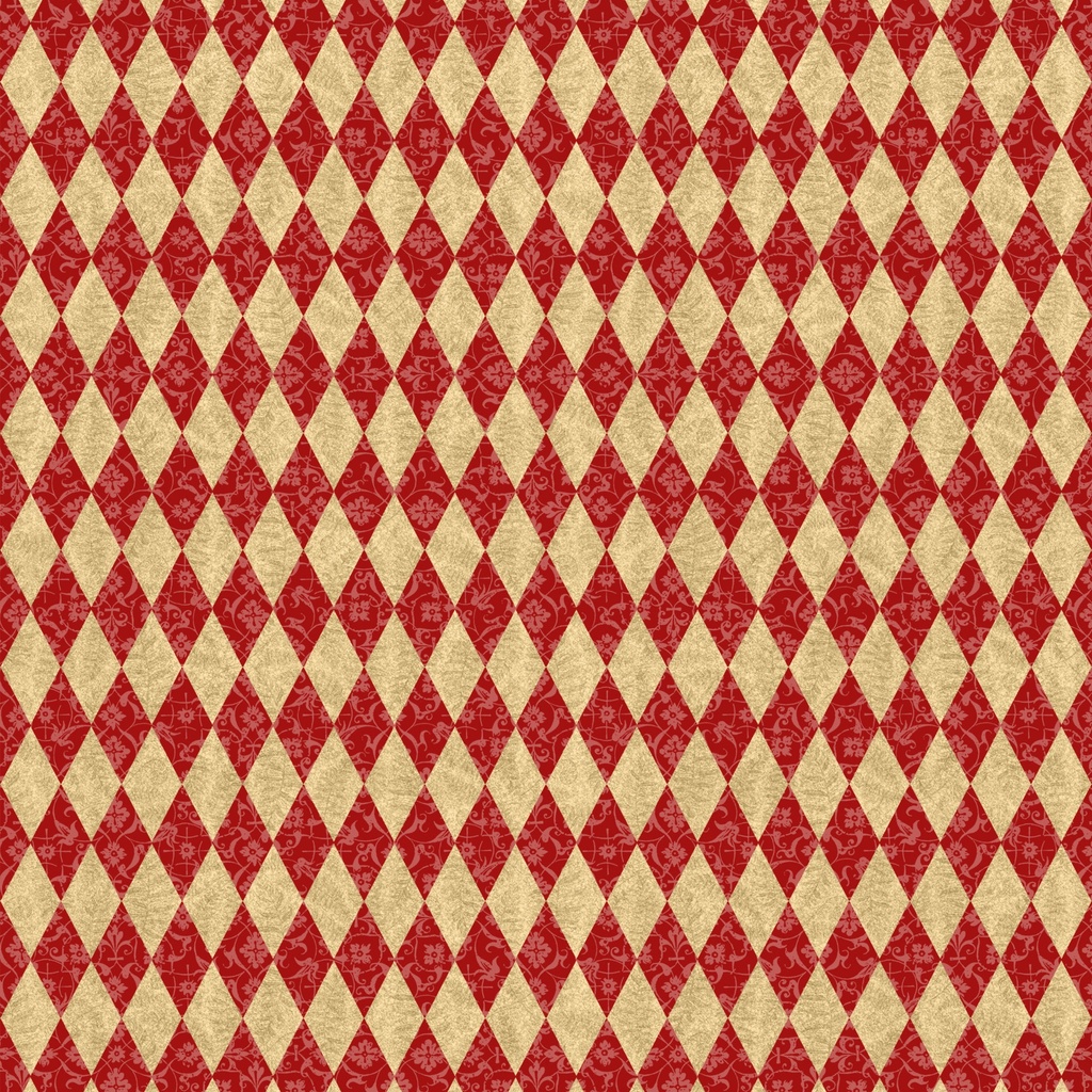 [W130-043-533] W130-043-533 / Diamonds - Red