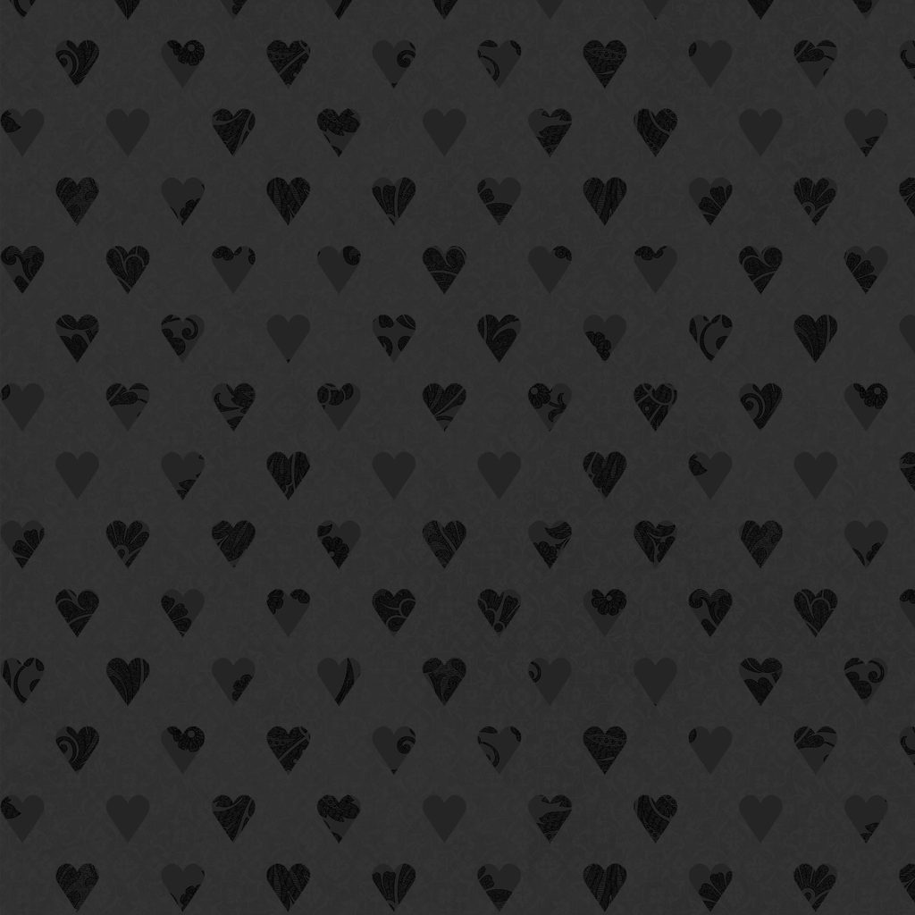 W130-044-999 / Hearts - Black