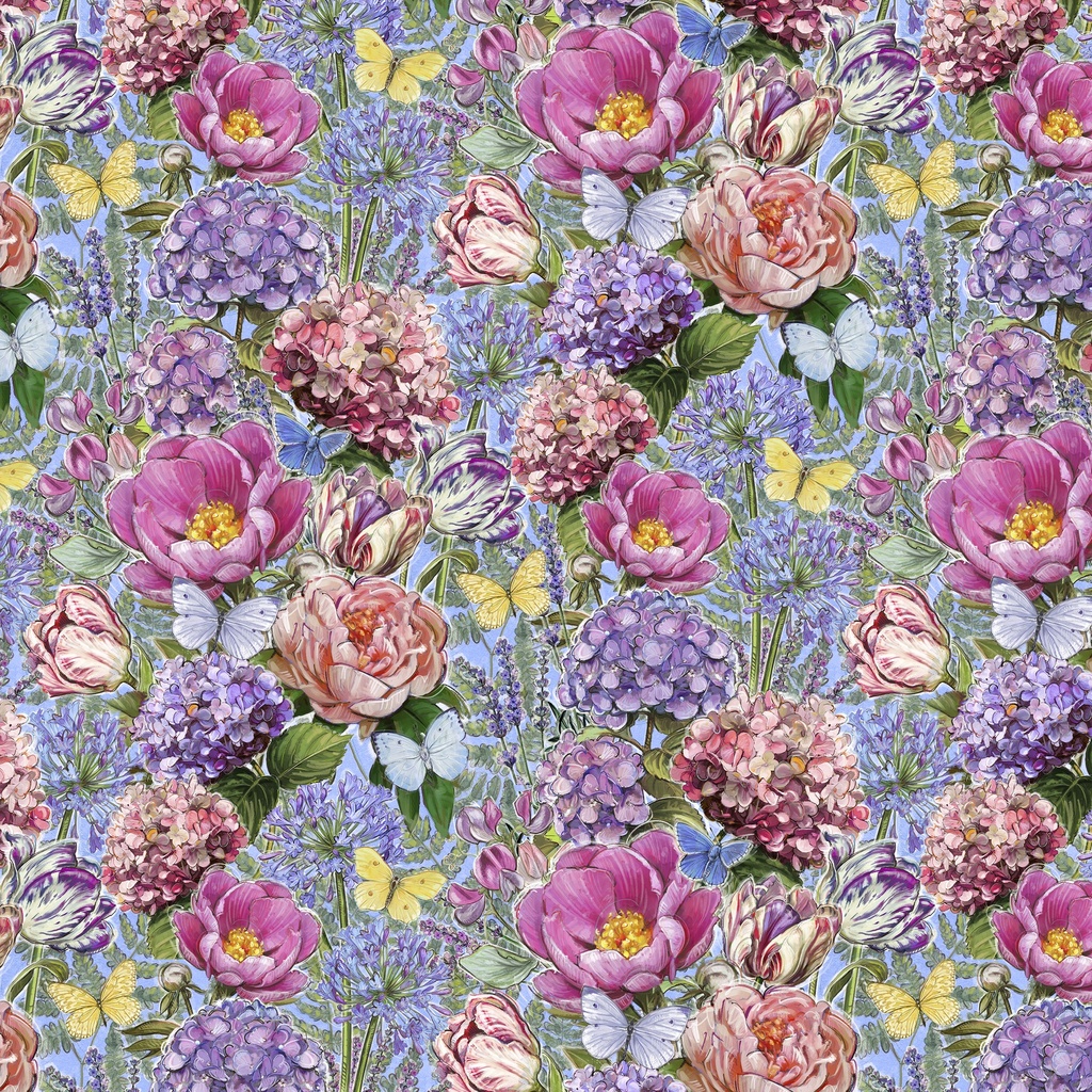 [W115-028-765] W115-028-765 / Packed Floral - Multi