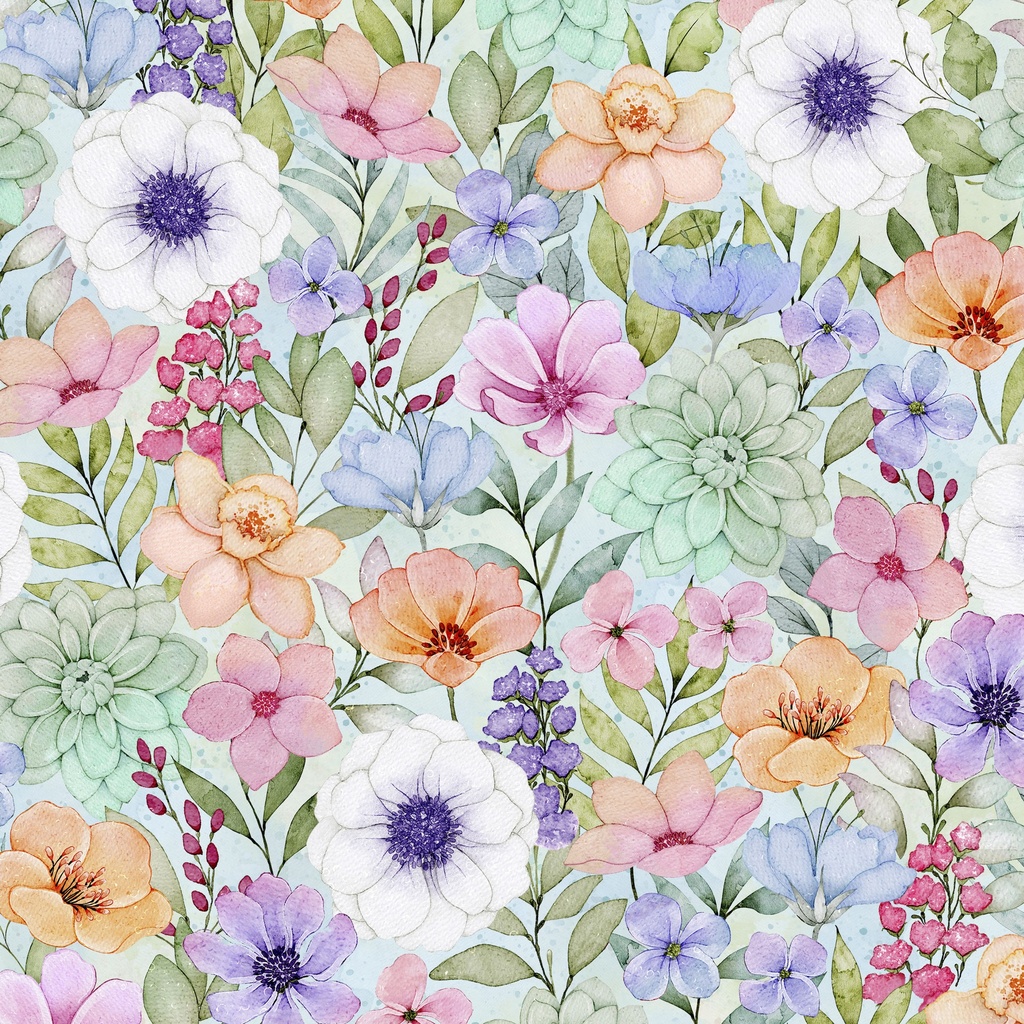 [W110-025-768] W110-025-768 / Packed Floral - Multi