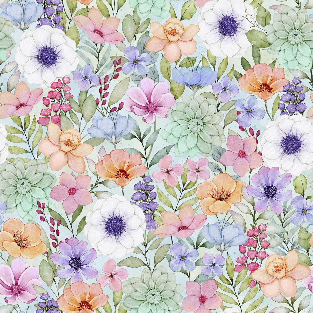 W110-025-768 / Packed Floral - Multi