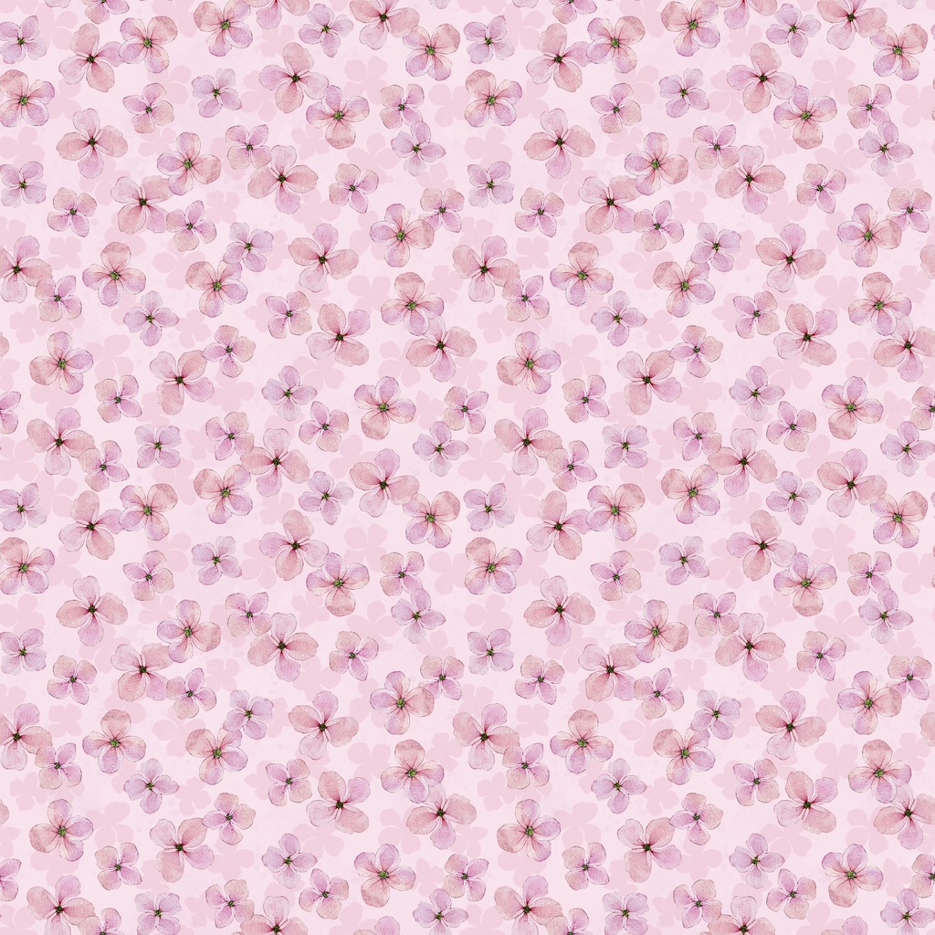 [W110-029-555] W110-029-555 / Small Floral - Pink