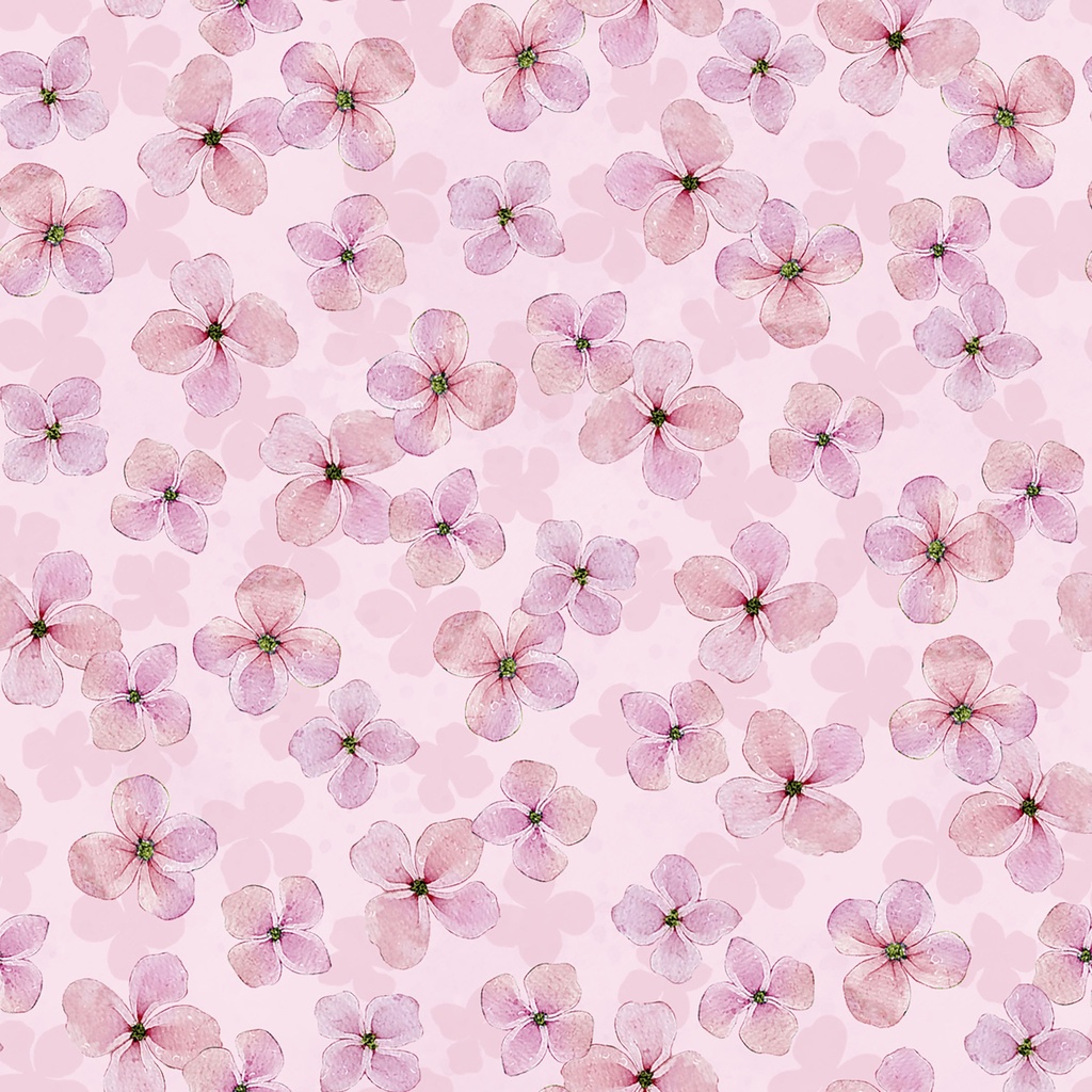 [W110-029-555] W110-029-555 / Small Floral - Pink