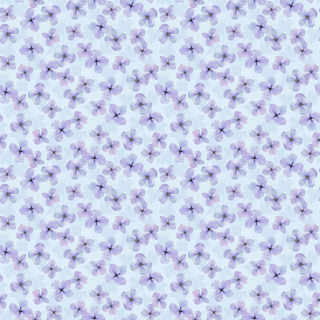 W110-029-766 / Small Floral - Blue