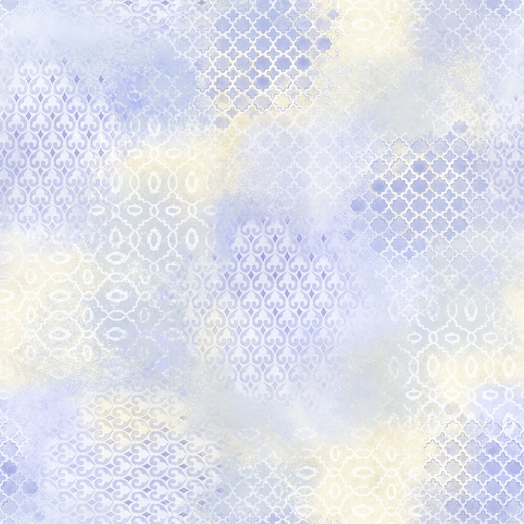[W115-035-671] W115-035-671 / Subtle Symmetry - Cornflower