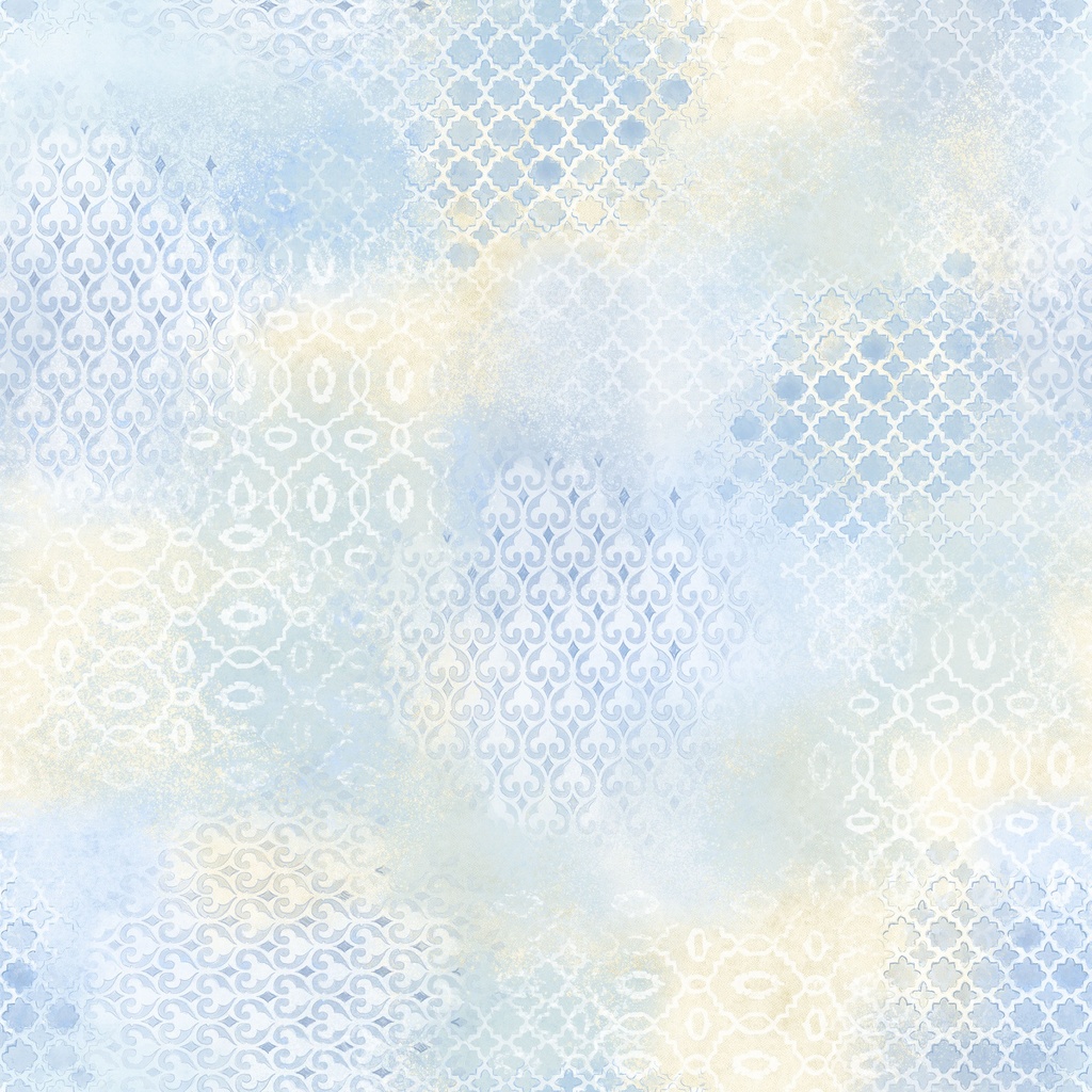 [W115-035-701] W115-035-701 / Subtle Symmetry - Sky Blue