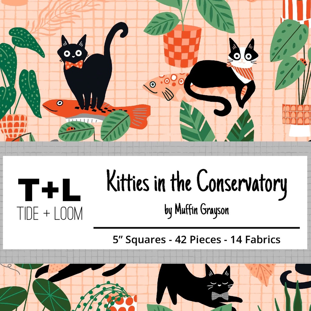 Kitties in the Conservatory-05 / Kitties in the Conservatory Stamp