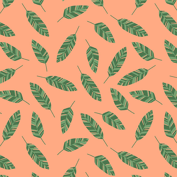 [T105-004-488] T105-004-488 / Leaves - Coral