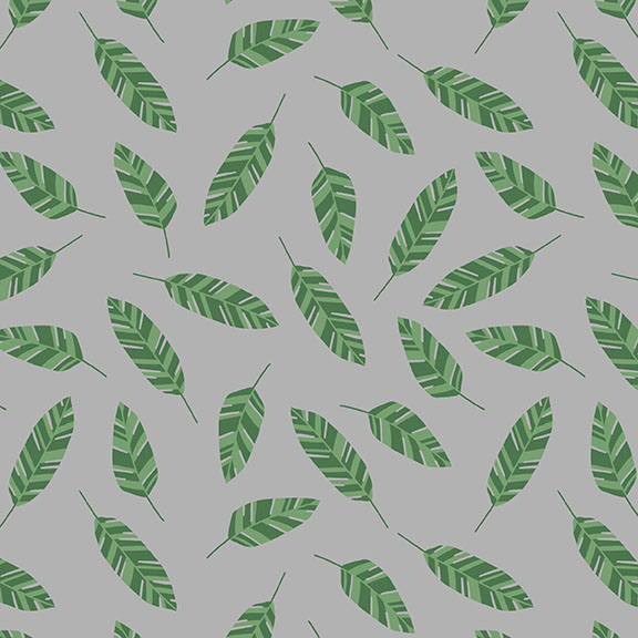 [T105-004-988] T105-004-988 / Leaves - Gray