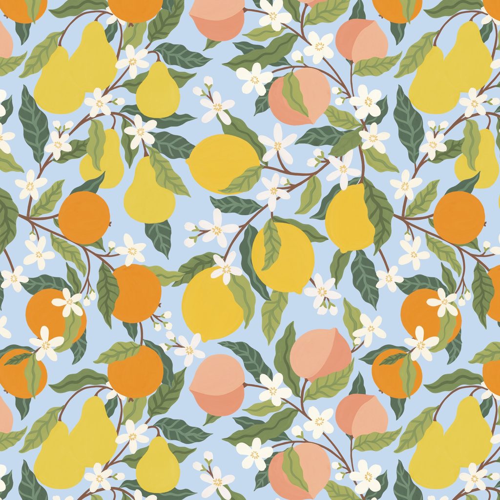 T110-001-783 / Packed Fruits - Blue