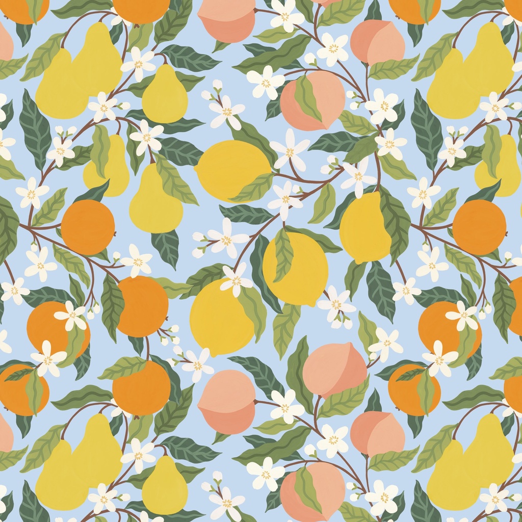 [T110-001-783] T110-001-783 / Packed Fruits - Blue