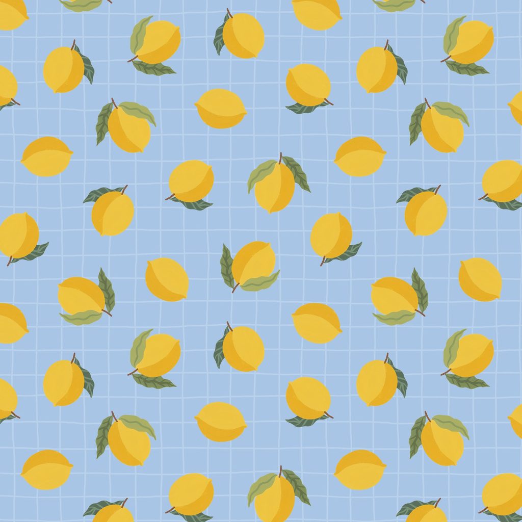 T110-003-738 / Lemons - Blue