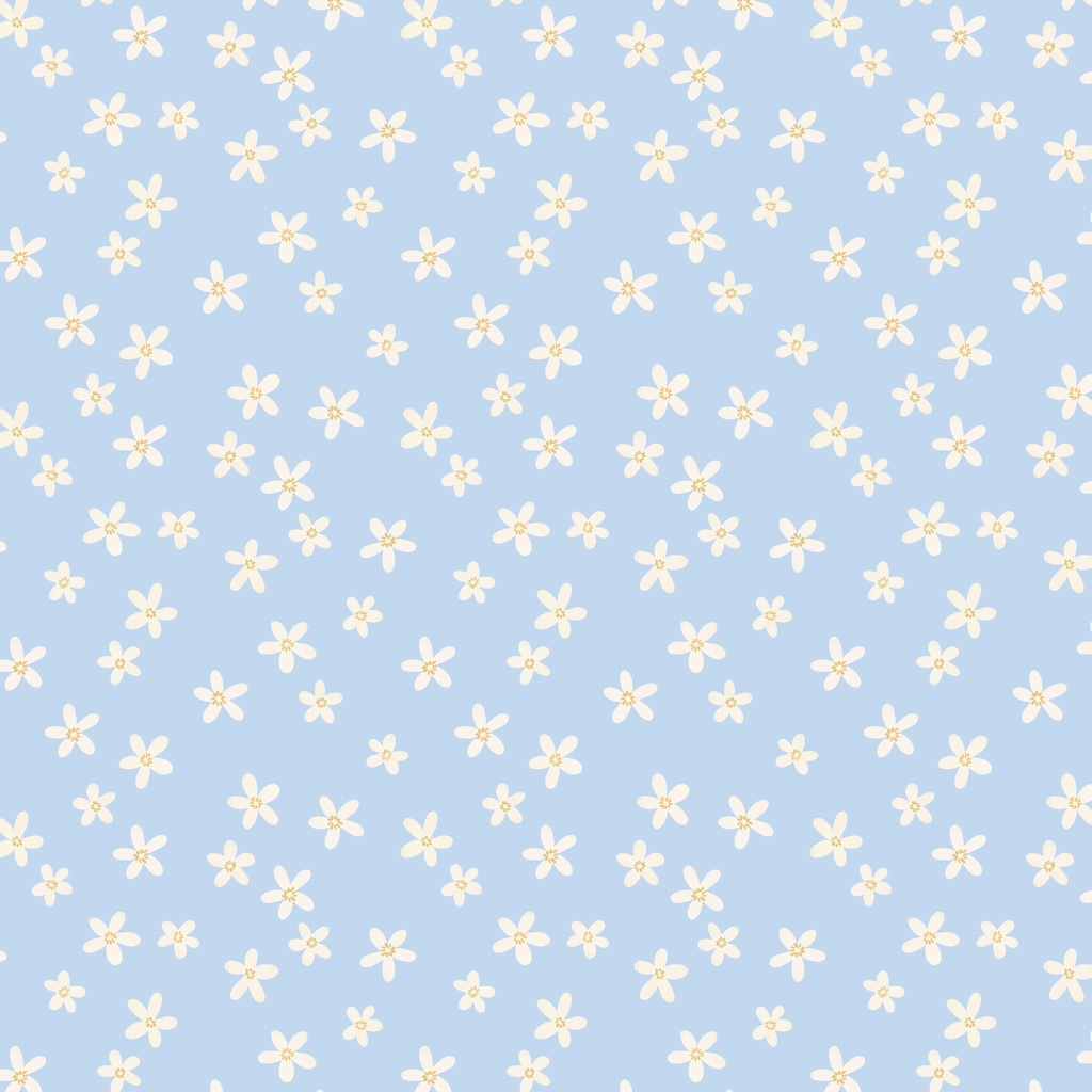 [T110-005-713] T110-005-713 / Small Floral - Blue