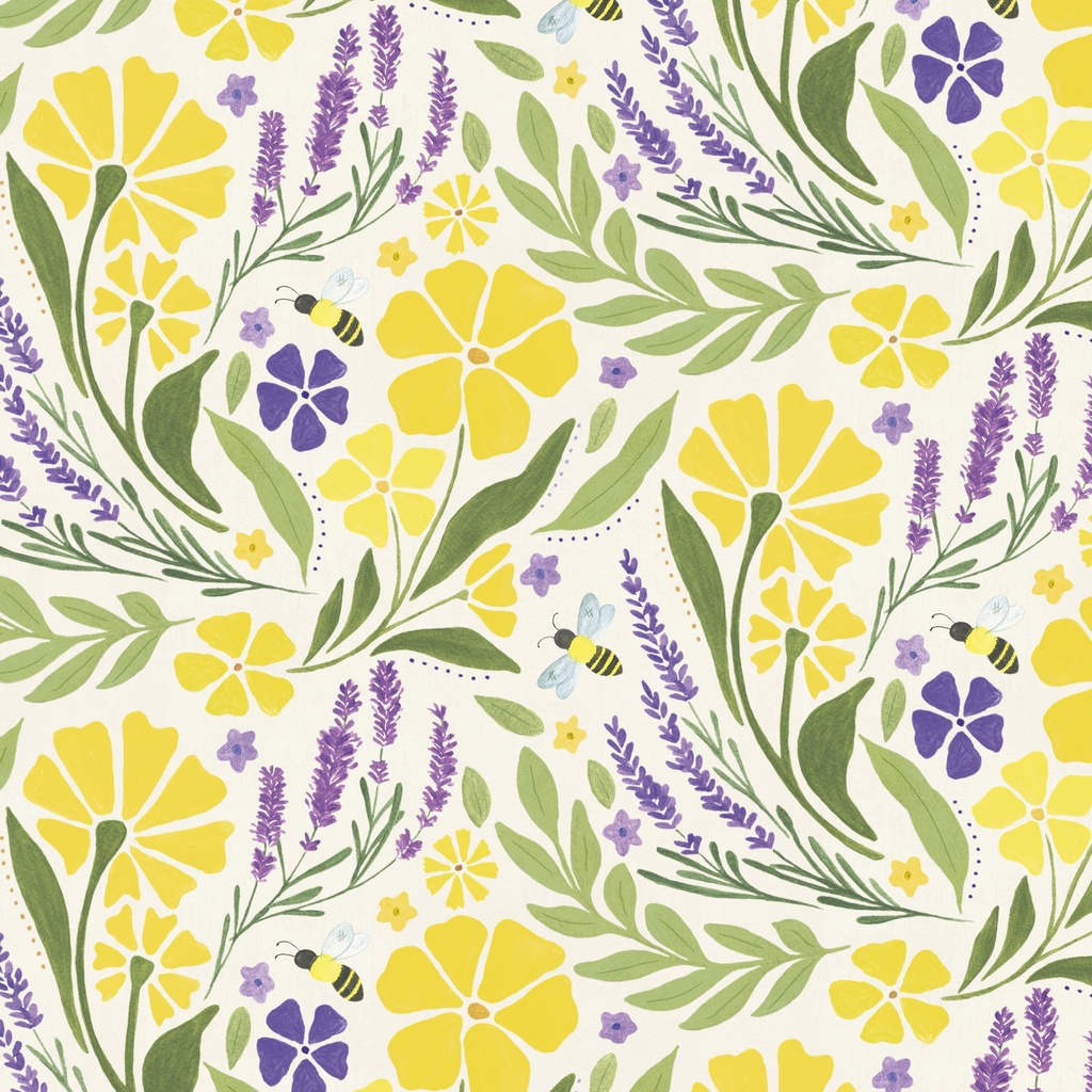 [T115-001-136] T115-001-136 / Large Floral - Cream