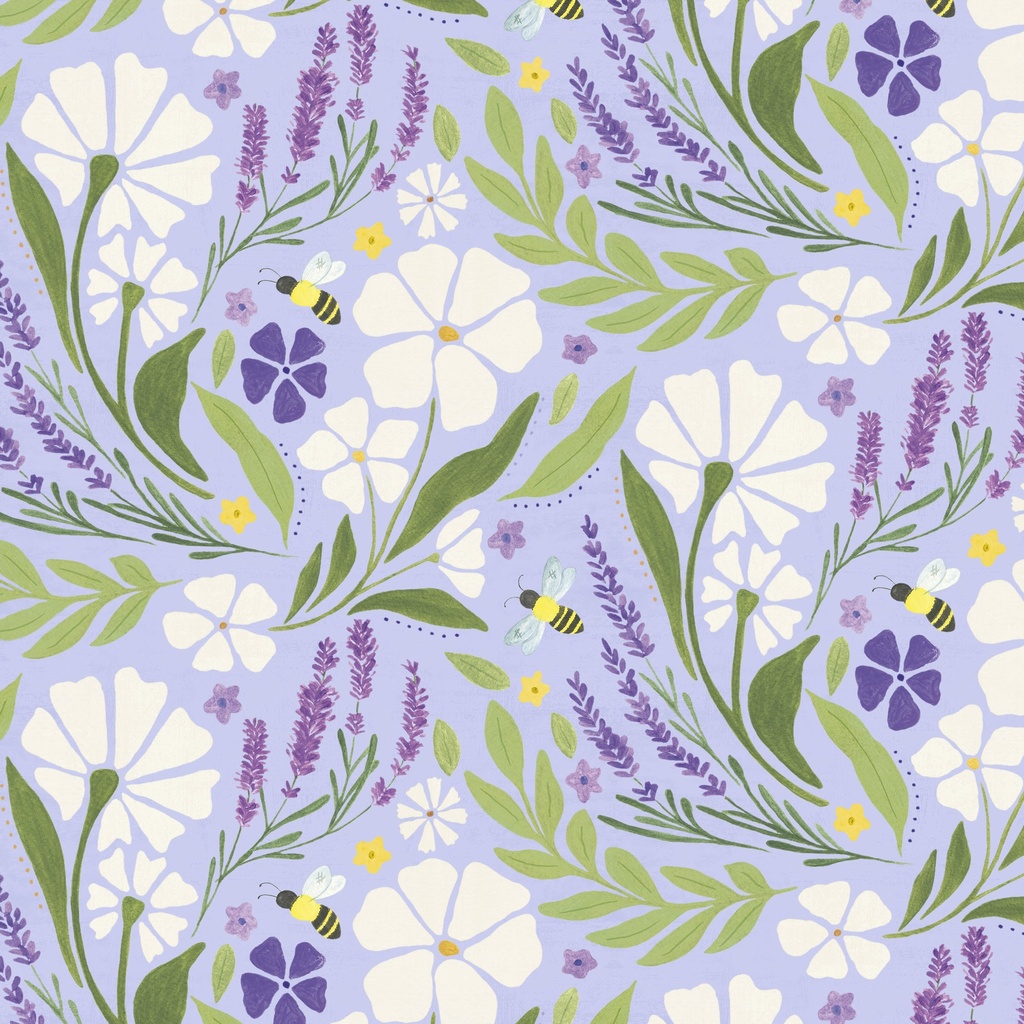 T115-001-618 / Large Floral - Purple