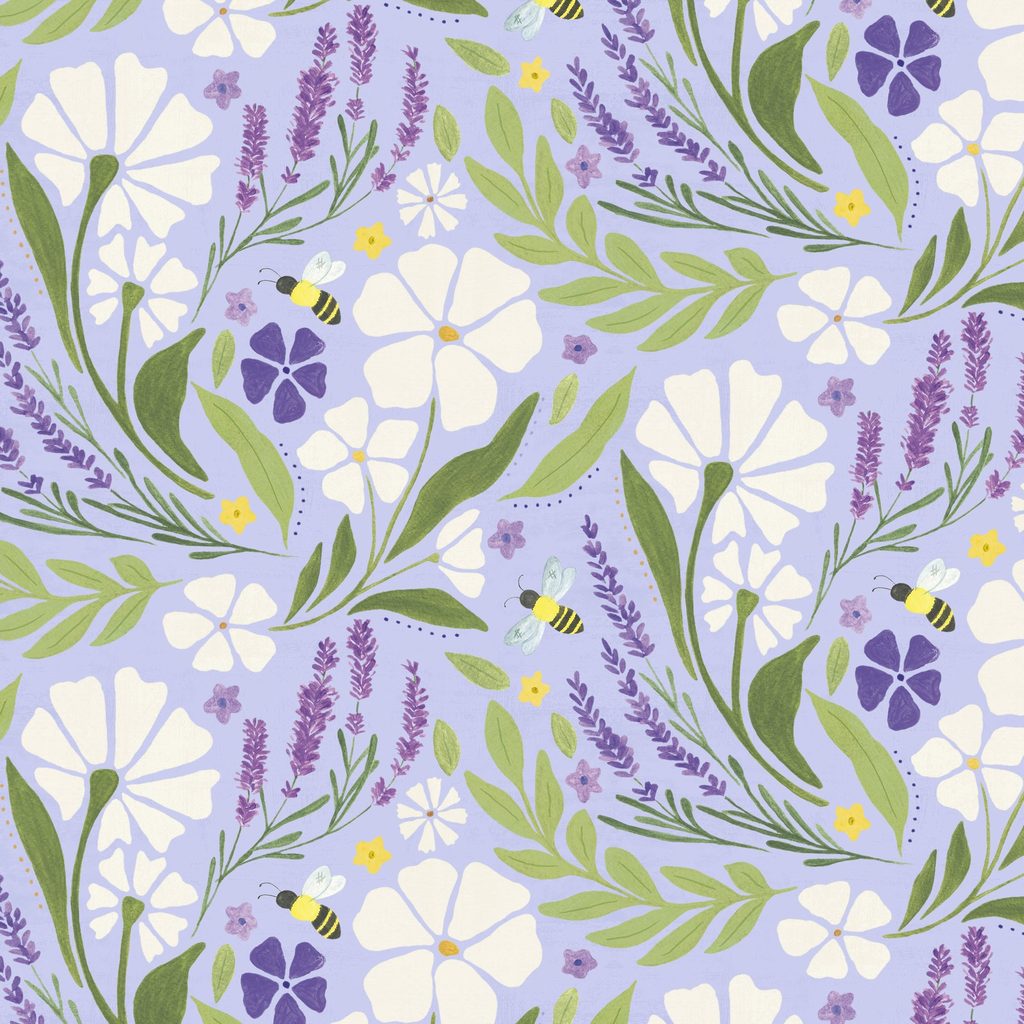 [T115-001-618] T115-001-618 / Large Floral - Purple