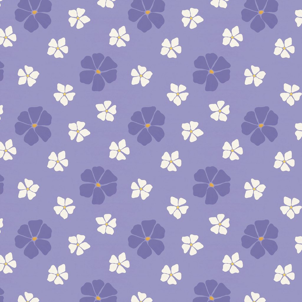 [T115-003-661] T115-003-661 / Floral Toss - Purple