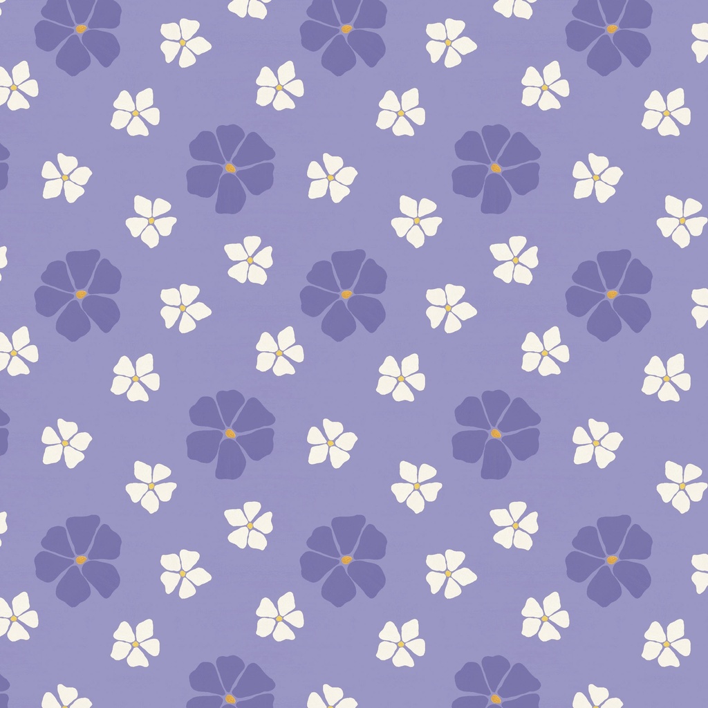 [T115-003-661] T115-003-661 / Floral Toss - Purple