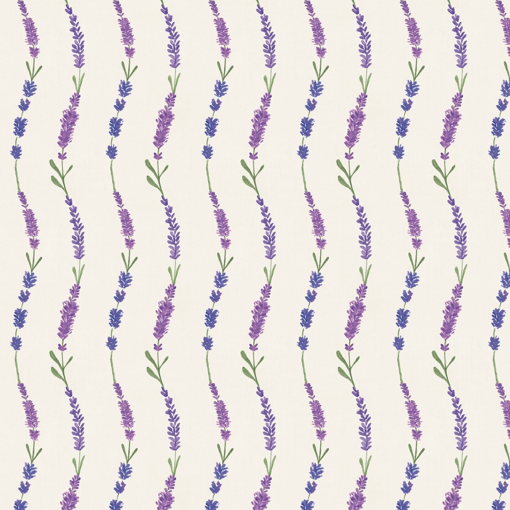 [T115-004-168] T115-004-168 / Lavender Stripe - Cream