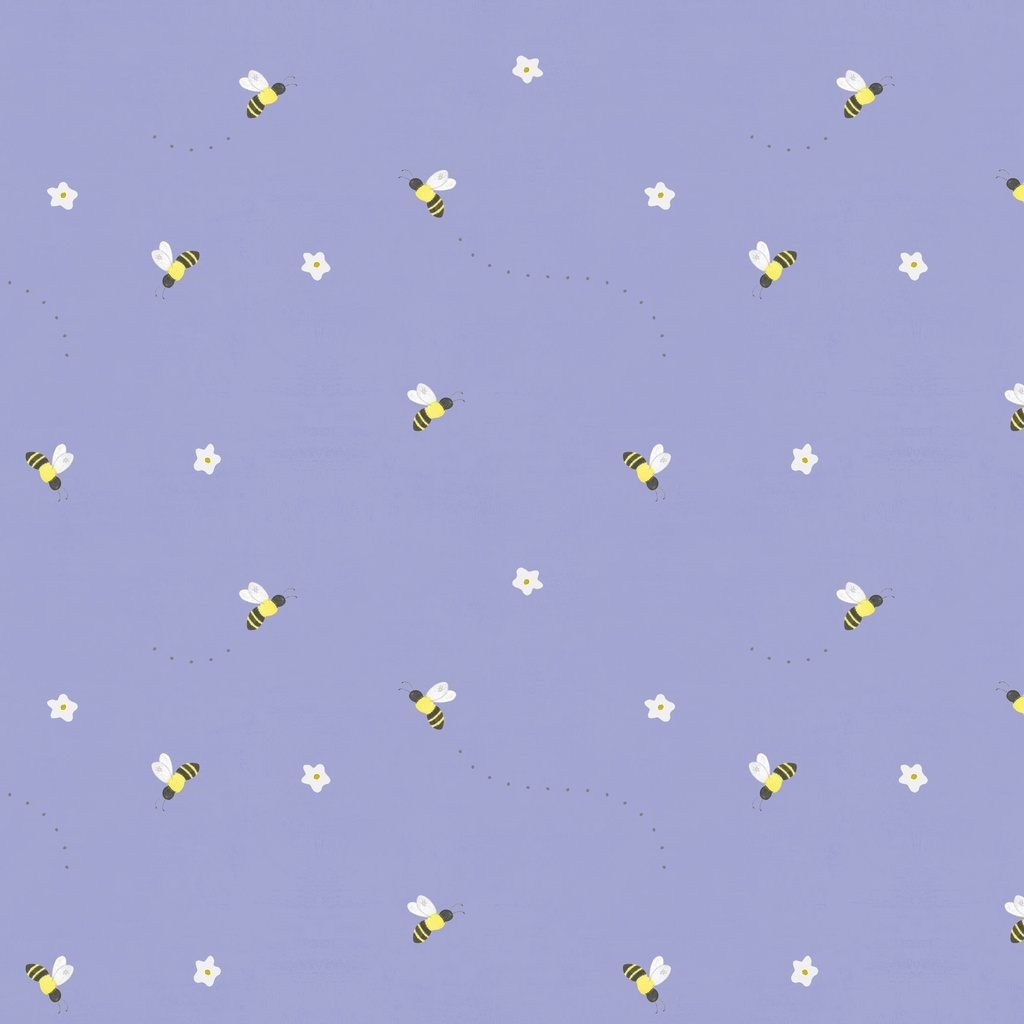 [T115-005-639] T115-005-639 / Bees - Purple