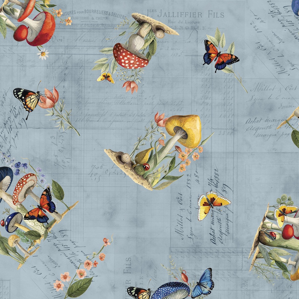 W150-014-757 / Large Mushroom Toss - Denim