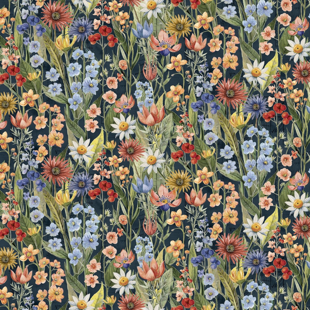 [W150-016-775] W150-016-775 / Packed Floral - Multi