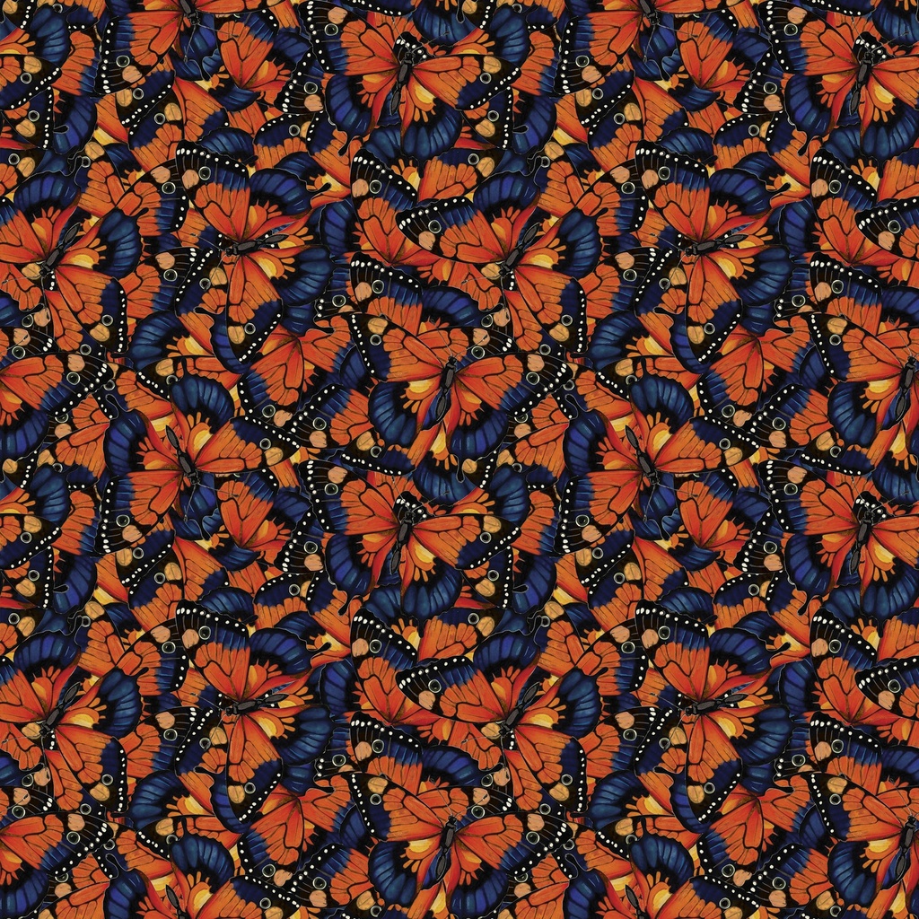 [W150-020-473] W150-020-473 / Packed Butterflies - Multi