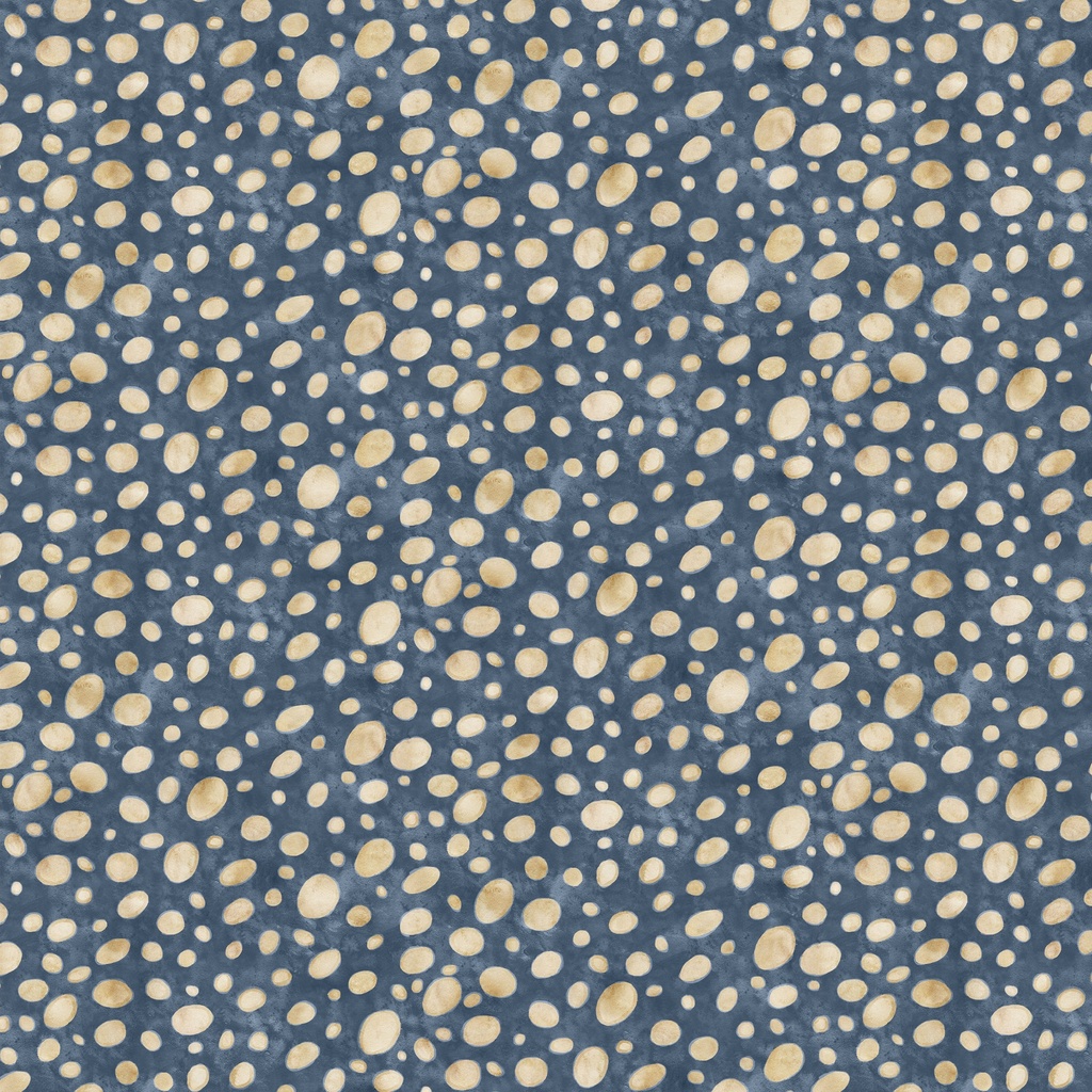 [W150-021-711] W150-021-711 / Mushroom Dot - Denim