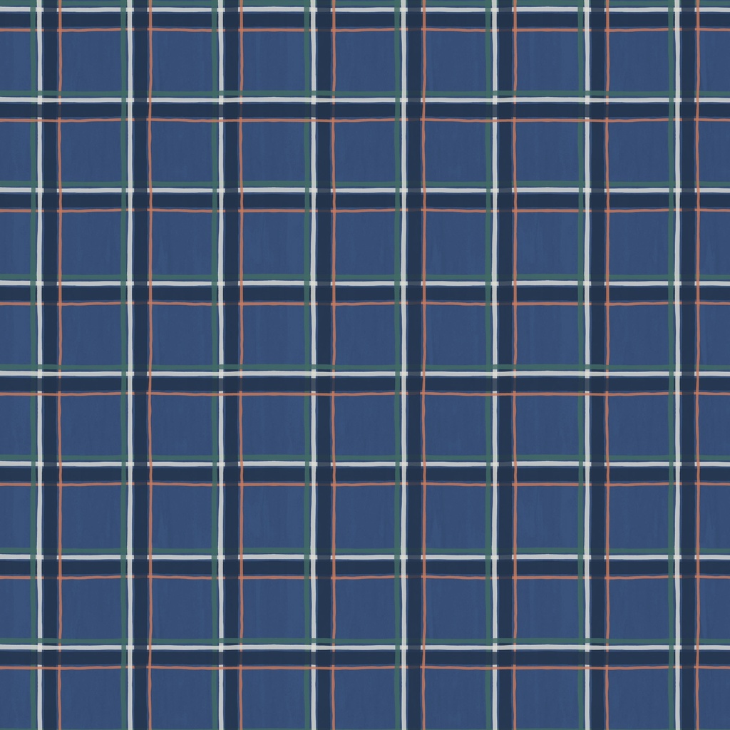 [W180-010-778] W180-010-778 / Check - Blue