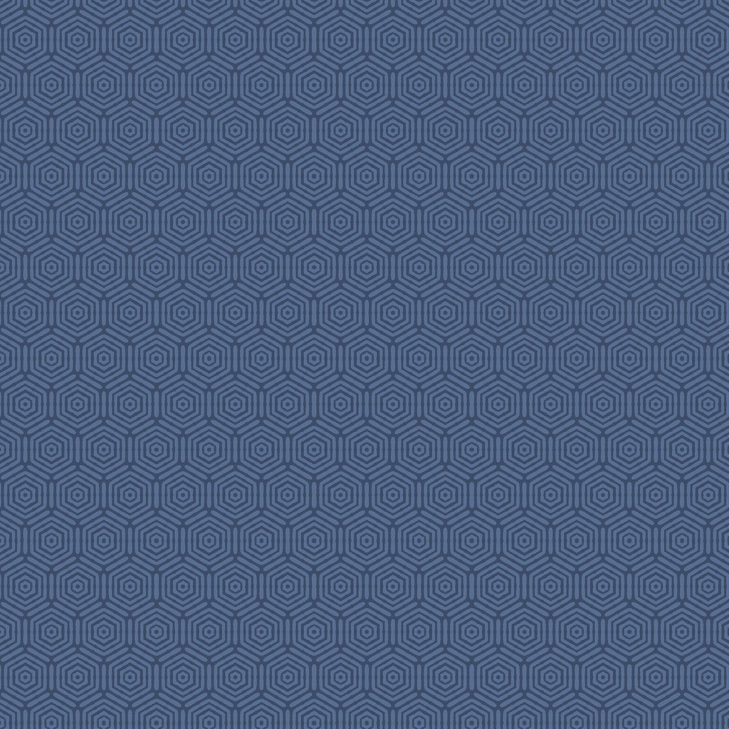 T130-007-777 / Hexagons - Navy