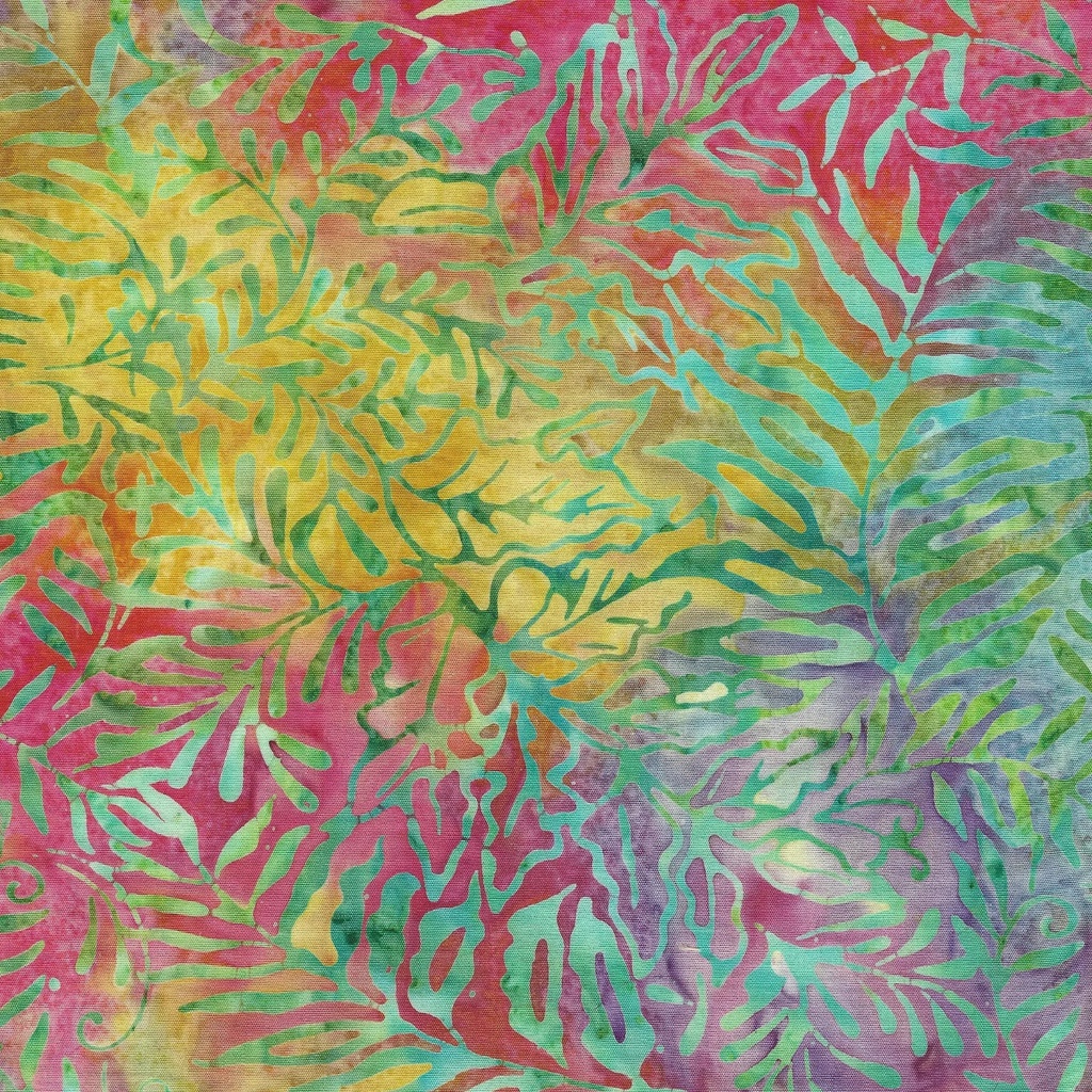 [122208820] 122208820 / Leaves and Ferns-Multi Red Green Purple Tourmaline