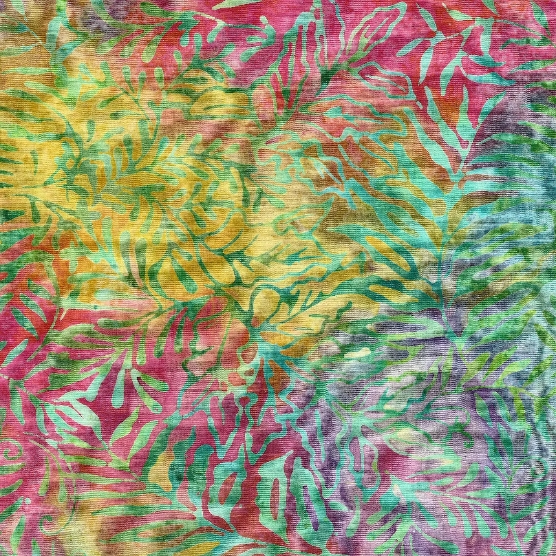 [122208820] 122208820 / Leaves and Ferns-Multi Red Green Purple Tourmaline