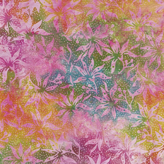 112332823 / Lilies-Multi Yellow Pink Blue Jellybean