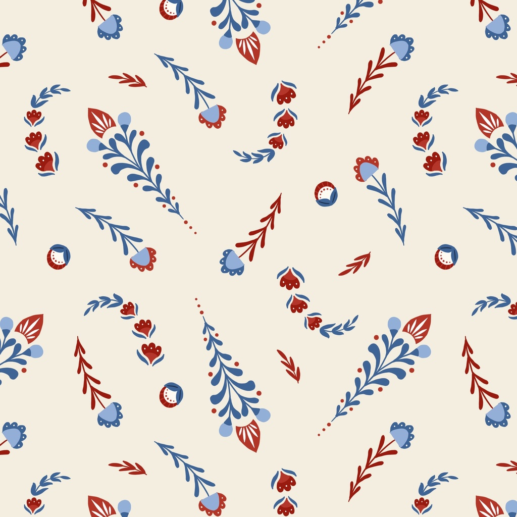 [T105-013-175] T105-013-175 / Floral Toss - Cream