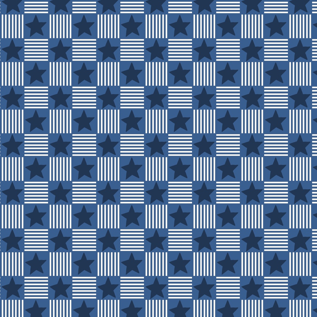 [T105-015-717] T105-015-717 / Stars & Stripes - Blue
