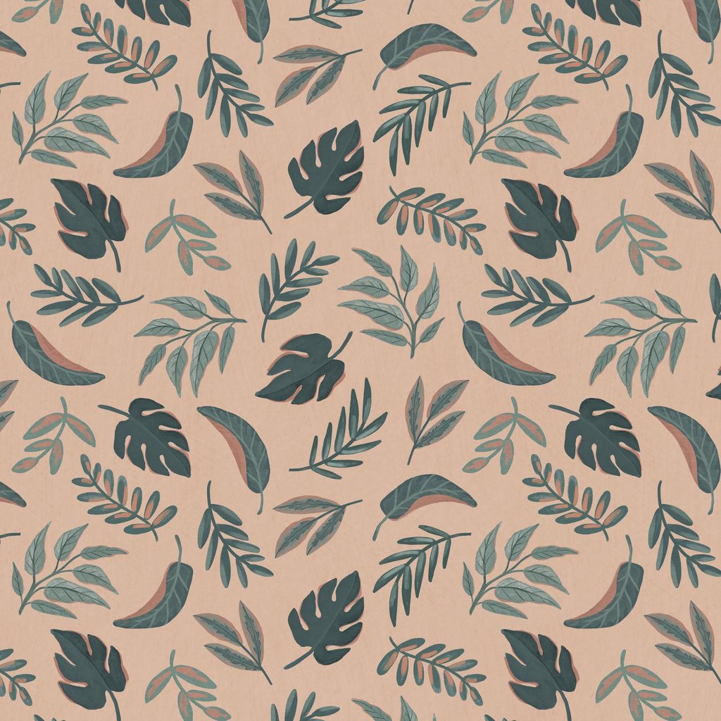 T120-003-585 / Leaf Toss - Pink
